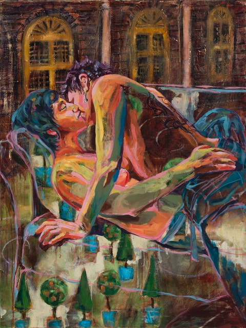 Lovers at L'Orangerie, Joan Cox